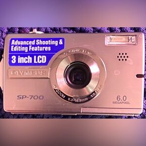 Olympus Digital Camera SP 700 6.0MP Silver Tested